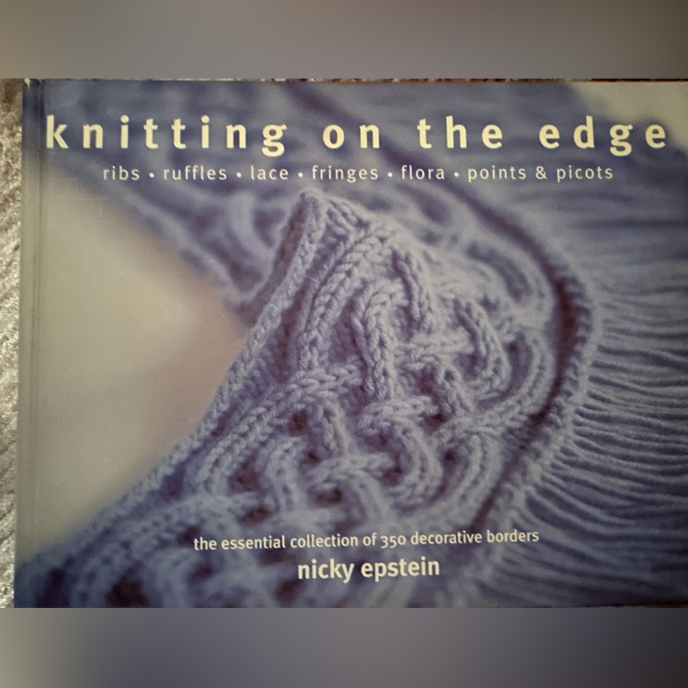 Knitting on the Edge Book - Blue
